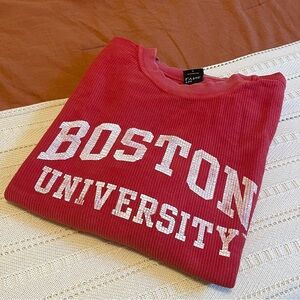 boston university corded crewneck